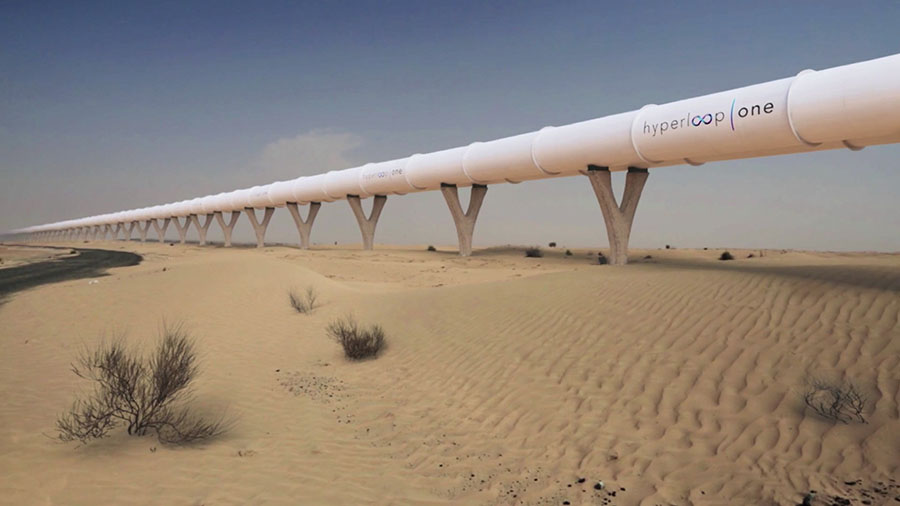 Бюро Бьярке Ингельса проектирует вокзал и туннель для транспорта будущего в ОАЭ.