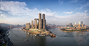 Многофункциональный комплекс Raffles City Chongqing - "горизонтальный небоскреб" от Моше Сафди