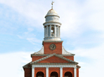 Первая унитарианская церковь Христа, Ланкастер, Массачусетс, США, 1816 г. Чарльз Булфинч  (Charles Bulfinch)