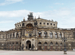 Здание нового королевского театра. Дрезден, Германия . Готфрид Земпер