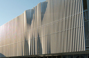 "Wave wall" - монументальный кинетический фасад, активированный ветром /// ОСОБАЯ АРХИТЕКТУРА
