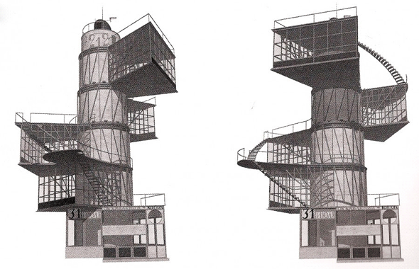 Проект здания газеты "Ленинградская правда" в Москве