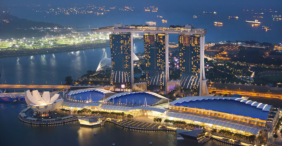 Комплекс Marina Bay Sands в Сингапуре от Моше Сафди. Интересные факты