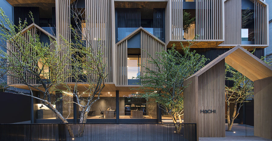 Многоквартирный дом "HACHI" от Octane Architect & Design - архитектура, привлекающая инвесторов