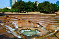 Водные сады в Техасе Fort Worth Water Gardens