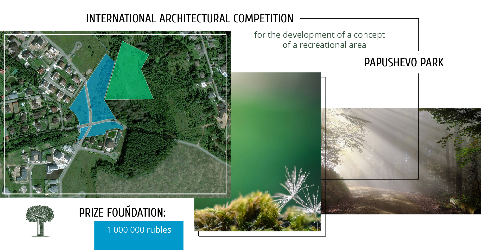 International architectural competition for the development of the concept of the recreational territory of Papushevo Park. The prize fund is 1 million rubles