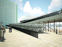 Bike Parking Canopy. Город будущего. Гаага, Нидерланды. Фото© NL Architects