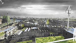 Визуализация Ландшафтные крыши в Роттердаме. Изображение: hnsland.nl