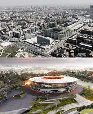 Продолжаем тему, посвященную архитектуре футбольных стадионов. Футбольные стадионы будущего. Какие арены строят себе топ-клубы Европы? ЧАСТЬ 2. Стадионы Италии