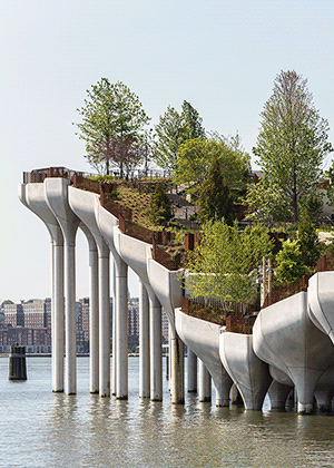 Маленький остров с большим бюджетом - архитектурная студия Heatherwick создала в Нью-Йорке современный парк