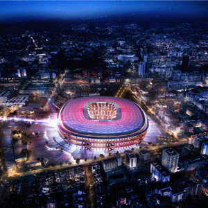 "Camp Nou" - новый облик футбольной арены "Барселоны"