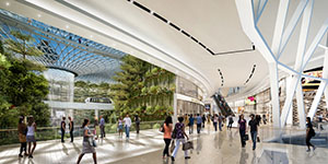 Jewel Changi Airport. Визуализация © Safdie Architects