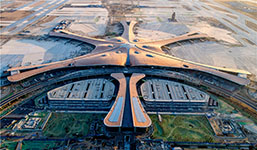 Крупный аэропорт Daxing International Airport. План -2 этажа. Изображение©Zaha Hadid Architects