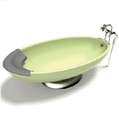 бесплатная 3d модель ванная