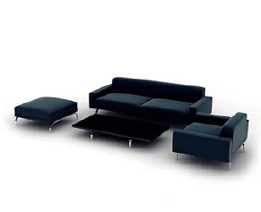 бесплатная 3d модель диванная группа