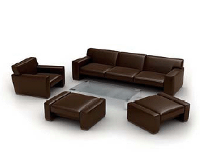 бесплатная 3d модель диванная группа
