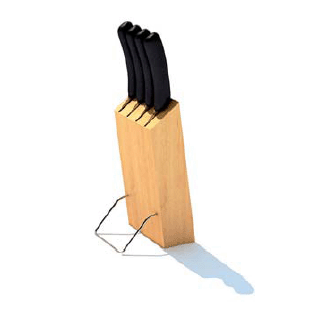 бесплатная 3d модель держатель для ножей