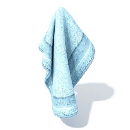 бесплатная 3d модель полотенце