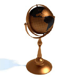 бесплатная 3d модель глобус