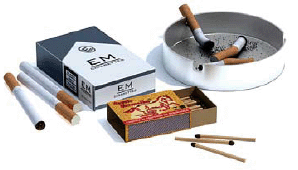 бесплатная 3d модель сигареты, пепельница