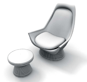 бесплатная 3d модель кресло