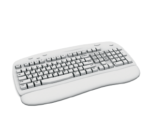 бесплатная 3d модель клавиатура