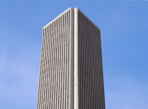 Эдвард Дьюрелл Стоун.  Здание "Стандарт ойл" (Aon Center), Чикаго, Иллинойс, США, совместно с "Перкинс и Уилл", 1970.