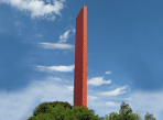 Башня торговли. Монтеррей, Мексика (1984 г.). Памятник по проекту Луиса Баррагана, сделанный архитектором Рулем Феррерой. Луис Барраган
