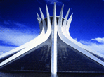 Кафедральный собор города Бразилиа. Бразилиа, Бразилия. 1960-1970 гг. Оскар Нимейер