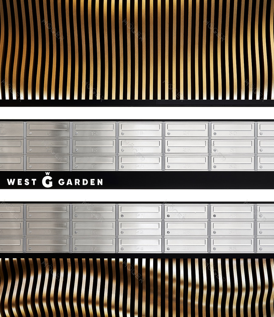 ЖК West Garden. Дизайнерские почтовые ящики от Hoger