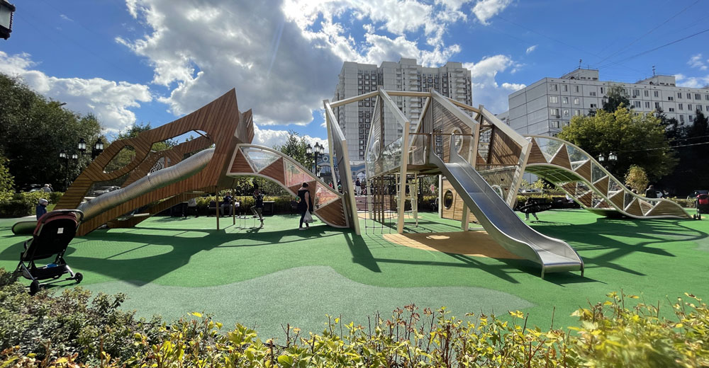 Новый подход к эко-стилю при строительстве детских площадок | ARCHITIME.RU