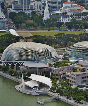 Архитектурный "король фруктов". Эспланада в Сингапуре - один из самых необычных центров искусств /// ОСОБАЯ АРХИТЕКТУРА