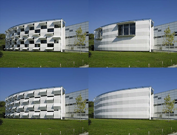 Keiefer Technic Showroom - здание с динамичным фасадом