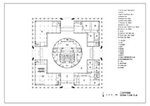Мусульманский культурный центр. План 2 этажа. Изображение: archdaily.com