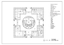 Мусульманский культурный центр. План 3 этажа. Изображение: archdaily.com