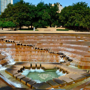 Fort Worth Water Gardens в Техасе /// ОСОБАЯ АРХИТЕКТУРА