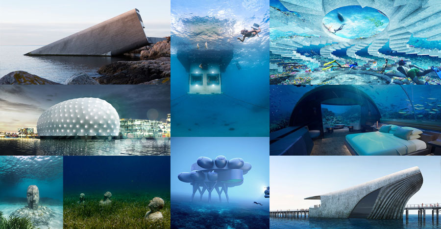 ТОП-10 впечатляющих примеров подводной архитектуры и дизайна