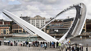 Пешеходный Мост "Миллениум" - первый в мире наклоняемый мост /// ОСОБАЯ АРХИТЕКТУРА